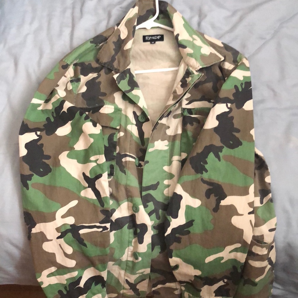 Rip and dip camo jacket